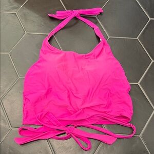Women’s Halter Swim Top in Bright Fuchsia